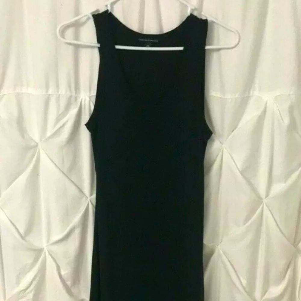 Banana Republic Sleeveless Little Black Dress XS Lightweight Poly Blend EUC